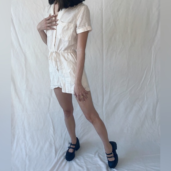 WHITE BALLETCORE ROMPER - Picture 1 of 4